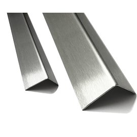 Versandmetall Hoekbeschermer hoekprofiel 30X30 dikte 1,0 mm Sparset Lengte 2500 mm geschuurd (grid320)