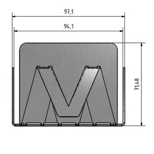 Versandmetall belle boîte à glissières en acier inoxydable de la série VM pour l'auto-pliage en acier inoxydable de haute qualité