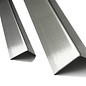 Versandmetall Kit économique  Corniére de protection inox 3 fois plié 40 x 40 x 1,5 mm longueur 750 mm surface brossé en grain 320