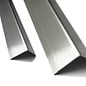 Versandmetall Kit économique Corniéres de protection inox à 3 plis 60 x 60 x 1,0 mm Longueur 1500 mm surface brossé en grain 320