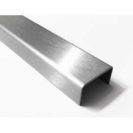 Versandmetall U-Profiel roestvrij staal Breedte c 35 tot 60 mm Lengte 1250 mm