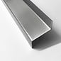 Versandmetall Z-profiel van roestvrij staal gezet hoogte c van 35 tot 100 mm en 1250 mm