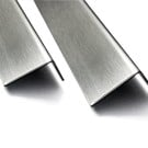 Versandmetall Hoekprofiel RVS 304 Hoekstrip L-Profiel roestvrij Staal gezet gelijkzijdig 90° Lengte tot 1250 mm