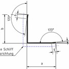 Versandmetall - 14 Stck Kantenschutzwinkel 3-fach gekantet 1,0mm aussen K320 axb 50x50mm: 2x1425mm 2x1435mm 2x2440mm 2x2470mm 1x2160mm 1x2180mm 4x2410mm