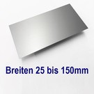 Alu Zuschnitte eloxiert E6/EV1 von 25 bis 150mm Breite bis Länge 1000mm