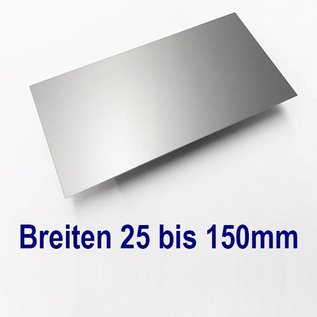 Plaques en aluminium AlMg1 eloxiert E6/EV1 avec film de protection jusqu'à 1250mm