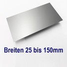dunne plaat Aluminium van 25mm  tot 150 mm Breedte en lengte 2000 mm