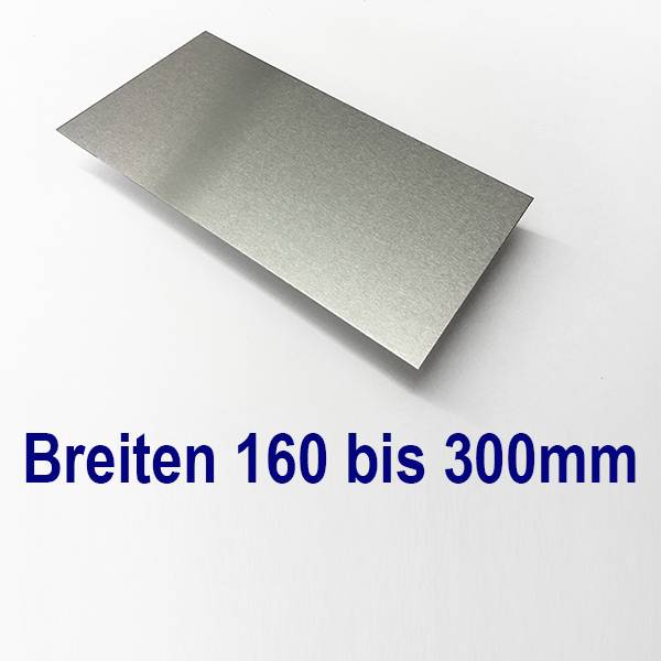 dunne plaat Aluminium breedte van 160 tot 300 tot 1500 mm kopen van Versandmetall - Versandmetall