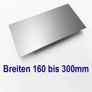 Plaques en aluminium AlMg1 eloxiert E6/EV1 avec film de protection jusqu'à 1000mm