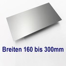 Alu Zuschnitte eloxiert E6/EV1 von 160 bis 300 mm Breite bis Länge 1250 mm