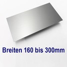 Tôle d'aluminium de 160 à 300 mm de largeur à 1250 mm