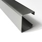 Versandmetall Profil en C acier inoxydable surface brossé en grain 320  hauteur 30 mm largeur c = 40 à 80 mm longueur 1250 mm