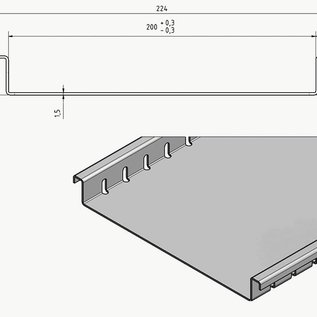 Versandmetall Drainagerinne aus Aluminium, ohne Rost, Einlaufbreiten 100, 150, 200mm Linienentwässerung von Oberflächen
