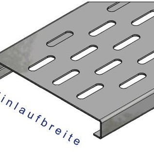 Versandmetall Renforcement Série F (Fx) 150/25 en acier inoxydable - Pour largeur d'entrée fendue 150mm