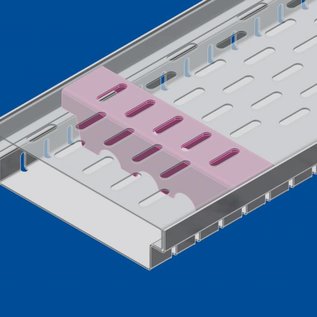 Versandmetall Verstärkung  Serie A/B 150/45 aus Edelstahl - Für Schlitzrost Einlaufbreite 150mm