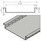Versandmetall Afvoergoot van aluminium, zonder rooster, inlaatbreedte 150mm Bestelhoeveelheden 10m, 20m, 30m, 40m, 50m