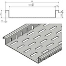 Versandmetall Sparsets Drainage Vorm Fx2 met bodemperforatie slechts 25,5 mm hoog in aluminium inlaatbreedte 150 mm