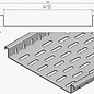 Versandmetall Caniveau de drainage plat avec perforation de fond, sans grille, largeurs d'entrée de 100 à 200 mm Drainage linéaire des surfaces
