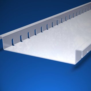 Versandmetall Afvoergoot van roestvrij staal, zonder rooster, inlaatbreedtes 100 tot 200 mm, lineaire afwatering van oppervlakken