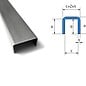 Versandmetall U-Profil aus Edelstahl gekantet Innenmaße  axcxb  35x35x35mm, Oberfläche Schliff K320