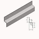 Versandmetall Z-profiel Traufblech 100 ° gemaakt van roestvrij staal 2-voudig opgevouwen Materiaaldikte 1,5 mm axcb 20 x 40 x 20 mm Lengte 2000 mm Buitengrond K320