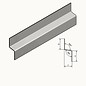 Versandmetall Z-Profil  Traufblech 100° aus Edelstahl  2-fach gekantet Materialdicke 1,5 mm axcb 20 x 40 x 20mm  Länge 2000 mm Aussen Schliff K320