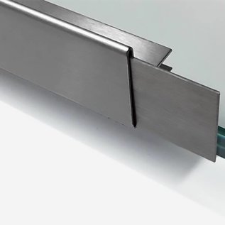 Versandmetall RVS glazen dakgoot speciaal maat 14mm 1.4301 korrel 320