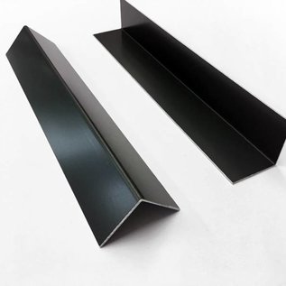 Versandmetall Angle d'aluminium anthracite isocèle 90 ° plié jusqu'à 1250 mm