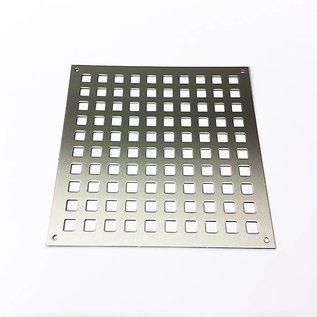 Gestanztes Lochblech aus Edelstahl Quadratloch 10x10mm Materialstärke 1,5mm