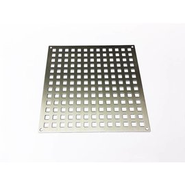 Lüftungsgitter aus Edelstahl Quadratloch 10x10 mm