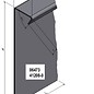 Versandmetall 2,5m lange stabile Rasenkanten Kiesleiste Beeteinfassung aus Edelstahl rostfrei 130-200mm hoch, 20mm breit