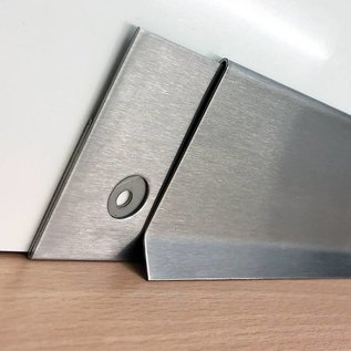 Versandmetall Halter für Sockelleiste und Bilderleiste aus Edelstahl