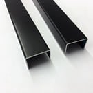Versandmetall U-Profil Aluminium anthrazit (RAL 7016) bis Breite c= 35-60 mm, Länge 1250 mm