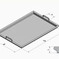 Versandmetall Edelstahlwanne R3  geschweißt Materialstärke 1,5mm  Länge/Tiefe (a)  600 mm Außen Schliff K320