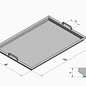 Versandmetall Baignoire en acier inoxydable R3 soudée Epaisseur du matériau 1,5mm longueur / profondeur (a) 500 mm à l'extérieur du sol K320