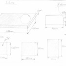 Set [ 5 teiig ]  Edelstahlblech ( 1.4301) 1,5mm einseitig K320 nach Skizze " inox 3 " angefetigt