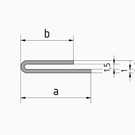 Versandmetall profilé de serrage ecart de 1,5 mm acier inoxydable a / b 20 / 15mm t = 1,0 mm longueur 2000 mm, surface brossé  en grain 320