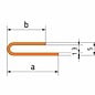 Versandmetall Klemmprofiel Klof 3mm roestvrij Staal axb 20x15mm dikte 1,5mm Lengte 2500mm buitenzijde geschuurd(grid320)