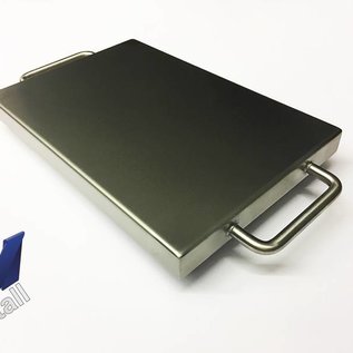 Versandmetall Edelstahlwanne R1 geschweißt Materialstärke 1,5mm  Breite 500 mm Außen Schliff K320