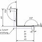 Versandmetall  V4A (316L) Hoekbeschermer hoekprofiel 30X30 dikte 1,0 mm Sparset Lengte 1500 mm geschuurd(grid320)