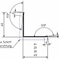 Versandmetall Hoekbeschermer hoekprofiel 40  x 40 dikte 1,5 mm Sparset Lengte 1000  mm geschuurd(grid320)