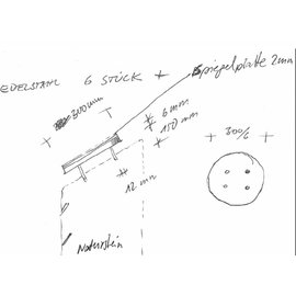 Versandmetall [1 St] W-plaat van 1,5 mm roestvrij staal (V2A 1.4301 - INTERNE verbinding K320 -) axcxbxd 15x65x15x15mmLengte 2130 mm Slijpen en bochten volgens schets - Copy