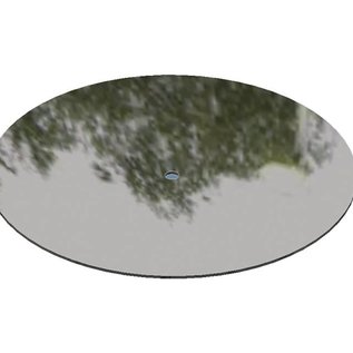Ronde spiegelnd/glänzend  2R (3D) Edelstahlblechzuschnitte Materialstärke 1,0mm  Durchmesser 150 mm (15 cm)