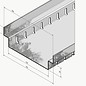 Versandmetall  caniveau de drainage kit economique Forme A2 Al99,5 entrée 150mm