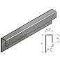 Versandmetall Glaseinfassprofil 1,5mm aussen K320 Edelstahl für 15 mm Glas ungleichschenkelig gekantet