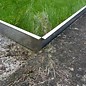 Versandmetall Set Stable Lawn Edges Moulage en gravier en acier inoxydable de 1,0 mm d'épaisseur (1.4301). Hauteur 200mm 5x L = 2500mm 8x L = 2000mm 8 connecteurs 5 connecteurs angulaires (variable pliable) - Copy