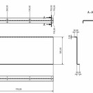 Versandmetall Set [4 pcs] Séparateur en aluminium Matériau Alu Al99,5 lisse, dimensions selon. Croquis t = 2.0mm 30x305x30mm L = 770mm