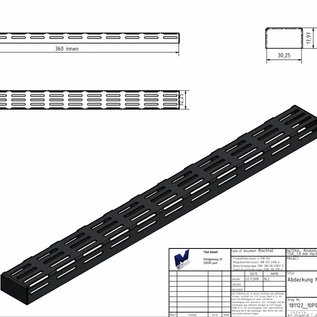 Versandmetall Set [ 120 St ]  Alu-U-Profil 1,0mm 90° axcxb 18x32,25x18mm (innen 17*30,25mm +0,2/0,3)  Länge 332mm, Al99,5 blank, einseitig mit Schutzfolie, Oberfläche schwarz eloxiert