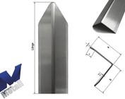Équerre de protection d'angle moderne, triple pliage, longueur 1 m à 1,8 m