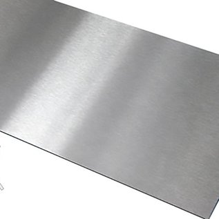 Versandmetall Roestvrijstalen werkblad 1,0 mm 600 mm diepte, verschillende breedtes, 2 materiaaldikten, zichtbare zijgraan 320, wordt geleverd met beschermfolie
